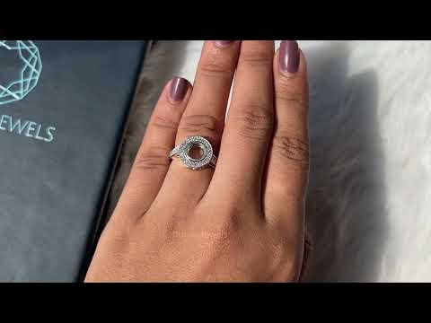 [Youtube Video of Semi Mount Halo Round Diamond Ring]-[Ouros Jewels]