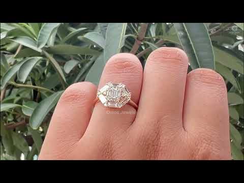 [Youtube Video of Baguette Diamond Engagement Ring]-[Ouros Jewels]
