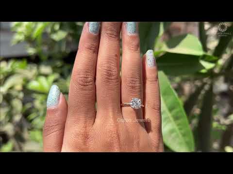 [YouTube Video Of Round Diamond Solitaire Engagement Ring]-[Ouros Jewels]