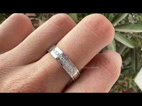 [Youtube Video of  8 Stone Diamond Men Wedding Ring]-[Ouros Jewels]