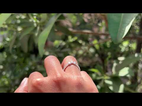 [Youtube Video of Pear Lab Diamond Curved Band]-[Ouros Jewels]