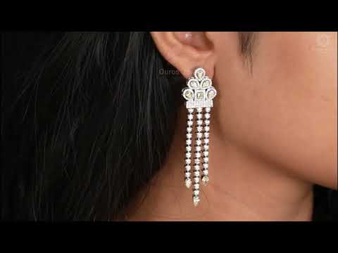 [Youtube Video of Chandelier Diamond Earrings for Her]-[Ouros jewels]
