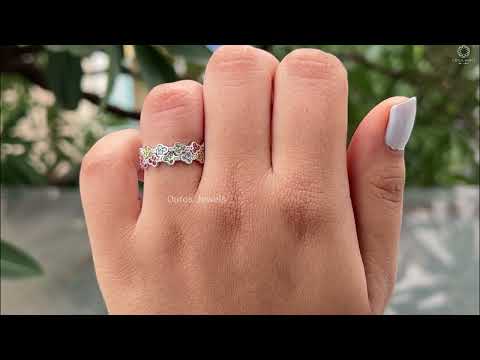 [Youtube Video of Round Cut Colored Wedding Band]-[Ouros Jewels]
