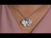 [Youtube Video of Bow Shape Pink Round Diamond Pendant]-[Ouros Jewels]
