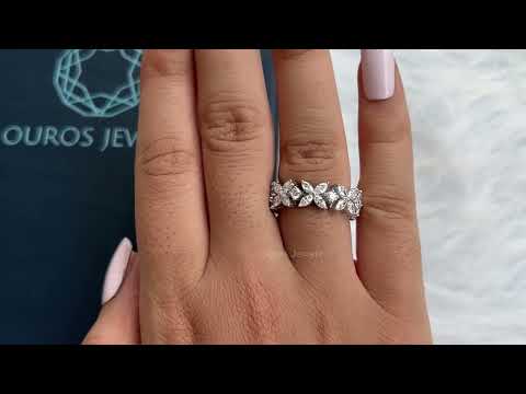 [Youtube Video of Flower Shape Eternity Wedding Ring]-[Ouros Jewels]