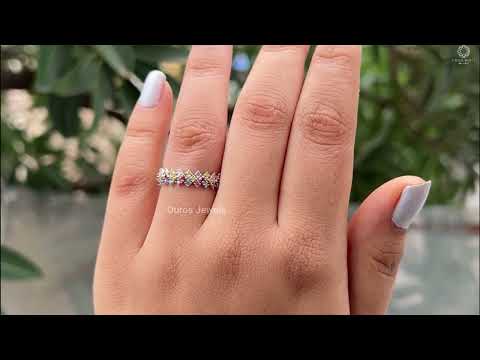 [Youtube Video of Round Lab Diamond Wedding Band]-[Ouros Jewels]