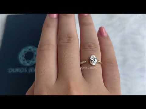 [Youtube Video of Oval Diamond Open Cuff Wedding Band]-[Ouros Jewels]