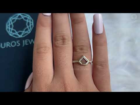 [Youtube Video of Pentagon Potrait Cut Lab Diamond Ring]-[Ouros Jewels]