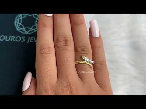 [Youtube Video of Pear and Round Engagement Ring]-[Ouros Jewels]