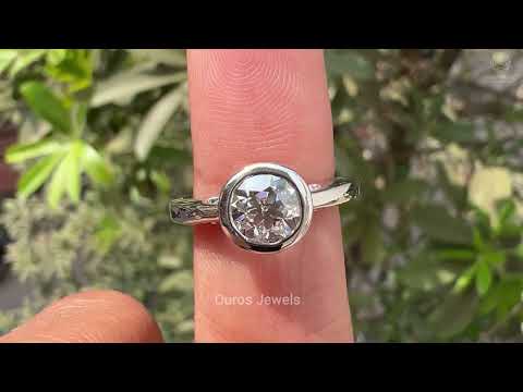 [Youtube Video of Old European Solitaire Bezel Set Engagement Ring]-[Ouros Jewels]