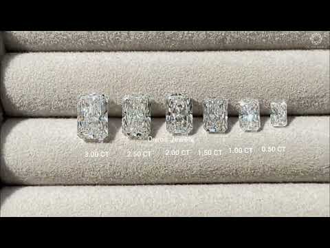 [Youtube Video of Radiant Cut Loose Lab Grown Diamonds]-[Ouros Jewels]