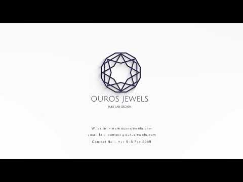 [Youtube Video of Princess Cut Lab Diamond Pendant]-[Ouros Jewels]