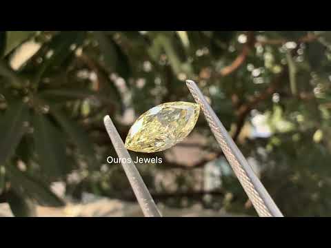 [Youtube Video of Marquise Cut Yellow Diamond]-[Ouros Jewels]