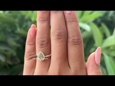 [Youtube Video of Pear Shape Cluster Diamond Engagement Rings]-[Ouros Jewels]
