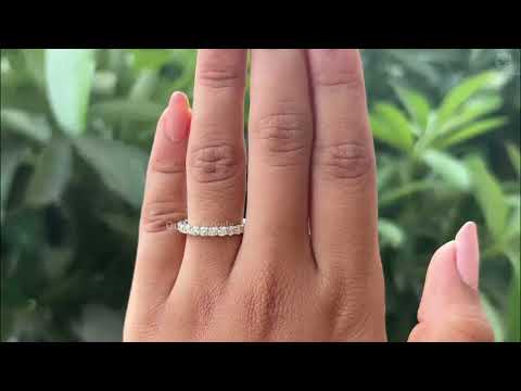 [Youtube View Of Yellow Round Cut Eternity Wedding Band]-[Ouros Jewels]