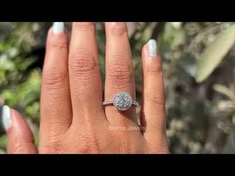 [YouTube Video Of Round Cut Lab Diamond Halo Set Engagement Ring]-[Ouros Jewels]