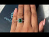 [ Youtube Video of Green Emerald Diamond  Halo Ring]-[Ouros Jewels]