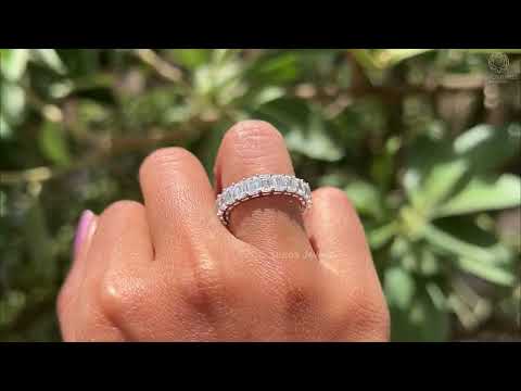[Youtube Video of Emerald Cut Eternity Band]-[Ouros Jewels]