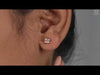[Youtube Video of Pink Round Bezel Stud Earrings]-[Ouros Jewels]