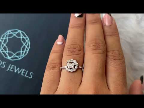 [Youtube Video of Half Halo Buterfly Diamond Ring]-[Ouros Jewels]