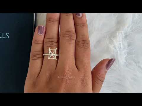 [Youtube Video of Radiant Shape Semi Mount Hidden Halo Ring]-[Ouros Jewels]