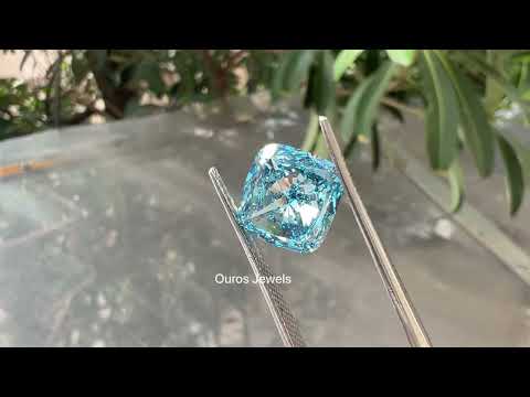 [Youtube Video of Blue Vivid Lab Grown Diamond]-[Ouros Jewels]