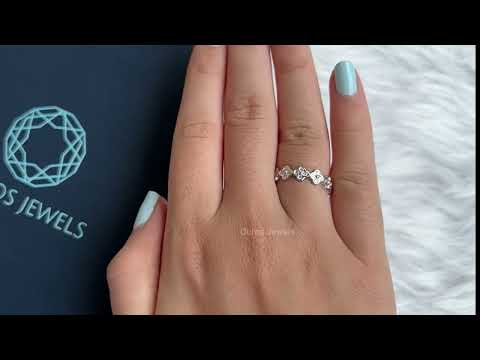 [Youtube Video of Floral Style Round Diamond Wedding Ring]-[Ouros Jewels]