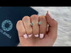 [Youtube Blue Round Solitaire Earrings]-[Ouros Jewels]