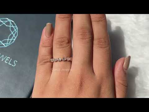 [Youtube Video of Pear Cut Lab Grown Diamond Wedding Band]-[Ouros Jewels]