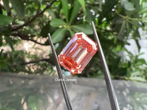 [Video of Pink Emerald Lab grown Diamond]-[Ouros Jewels]