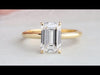 [YouTube Video Of Emerald Cut Lab Diamond Engagement Ring]-[Ouros Jewels]