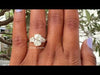 [Youtube Video Of Oval Cut Cluster Diamond Engagemnet Ring]-[Ouros Jewels]