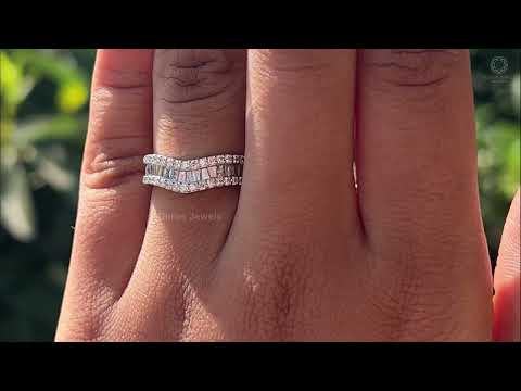 [Youtube Video of Baguette and Round Lab Diamond Band]-[Ouros Jewels]