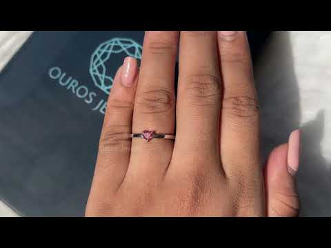 [youtube video of heart cut solitaire ring][Ouros Jewels]