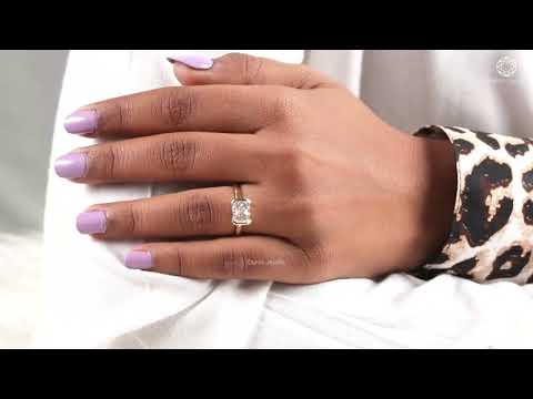 [YouTube Video Of Half Bezel Set Radiant Diamond Ring]-[Ouros Jewels]