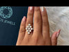 [Youtube Video of Flower Cut Cluster Lab Grown Diamond Engagement Ring for Her]-[Ouros Jewels]