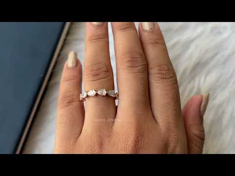 [Youtube Video of Pear Lab Diamond Wedding Ring]-[Ouros Jewels]