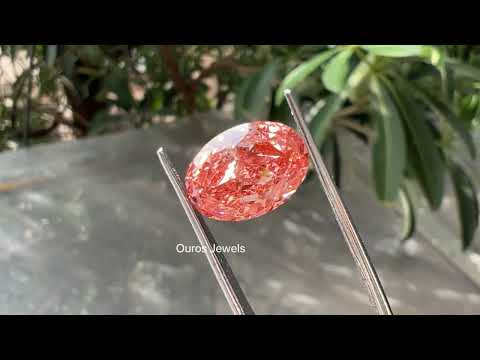 [Youtube Video of Vivid Pink Oval Diamond]-[Ouros Jewels]