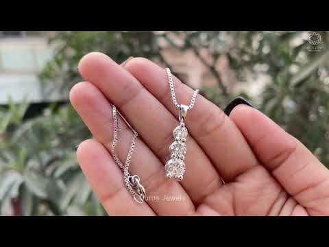 [Youtube Video of Round Diamond Pendant for WOmen]-[Ouros Jewels]