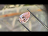 Youtube Video of Pink Pear Cut Lab Grown Diamond in a Tweezer.