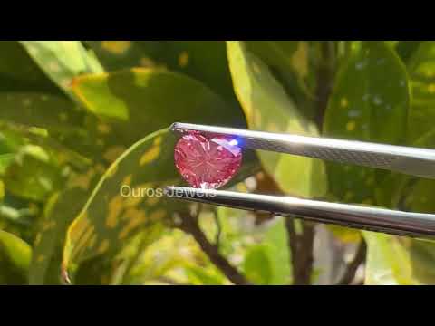 [Youtube Video of Pink Heart Lab Grown Diamond]-[Ouros Jewels]