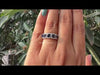 [Youtube Video of Blue Gem Stone Halo Five Stone Band]-[Ouros Jewels]