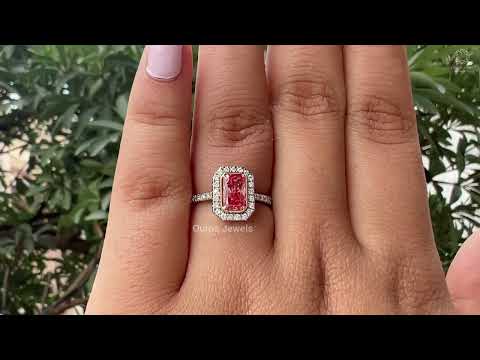[Youtube Video of Radiant Cut Accent Diamond Ring]-[Ouros Jewels]