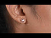 [Youtube Video of Pink Cushion Cut Lab Diamond Stud Earrings]-[Ouros Jewels]