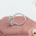 [Side View of Princess Cut Semi Mount Ring]-[Ouros Jewels]