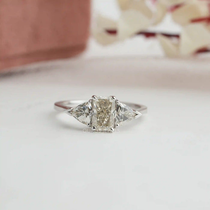 [Radiant Cut Lab Diamond Ring]-[Ouros Jewels]