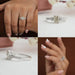 [Collage of Three Stone Accent Ring]-[Ouros Jewels]
