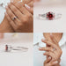 Collage of round cut eco friendly lab diamond three stone engagement ring