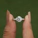 [1 Carat Solitaire Diamond Engagement Ring With 6 Prong Setting]-[Ouros Jewels]