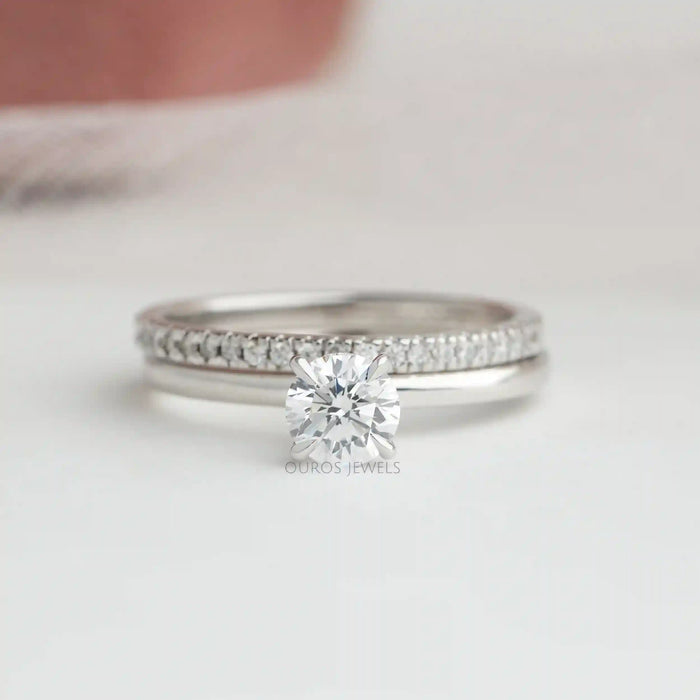 [Round Cut Lab Diamond Ring]-[Ouros jewels]